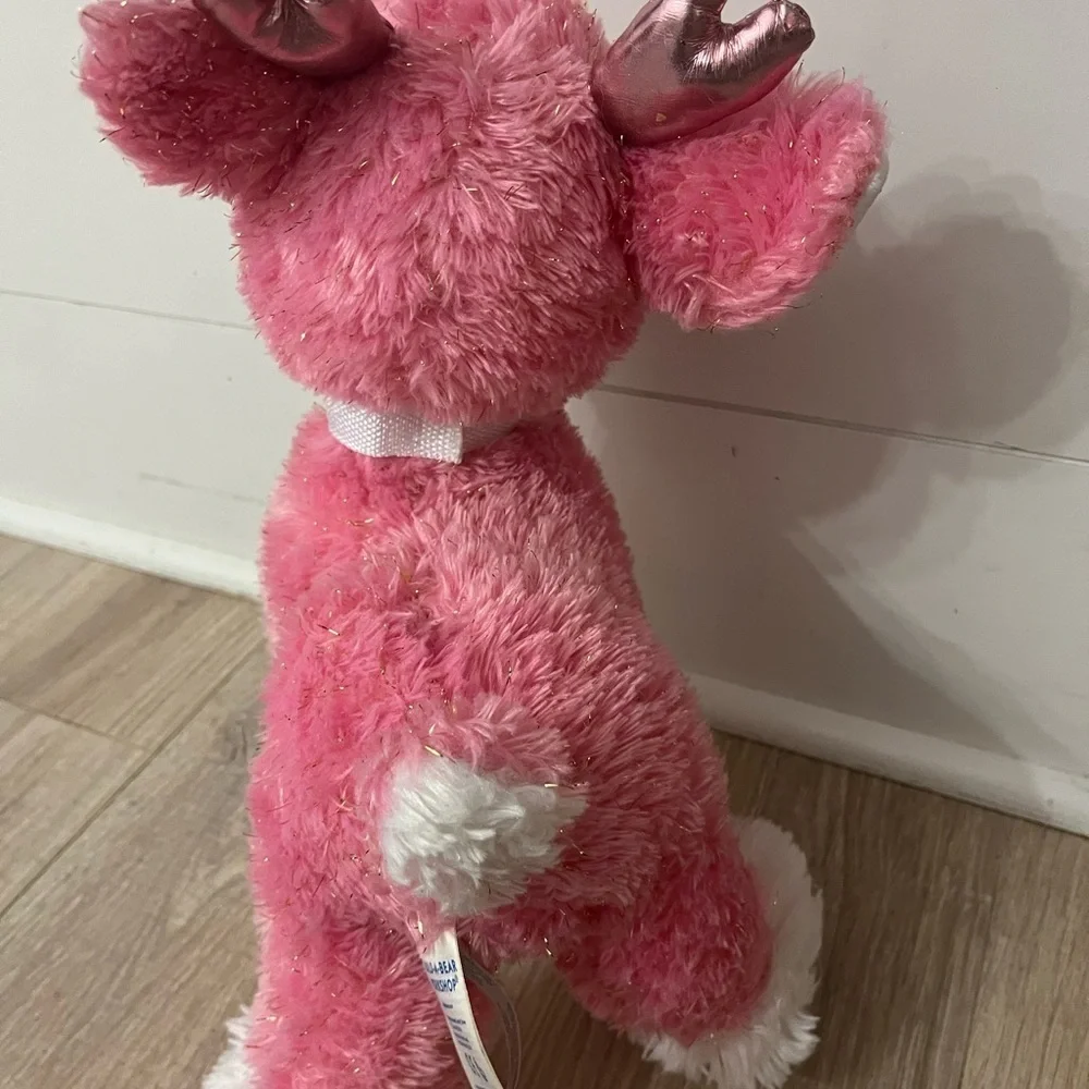 Build-A-Bear pink reindeer